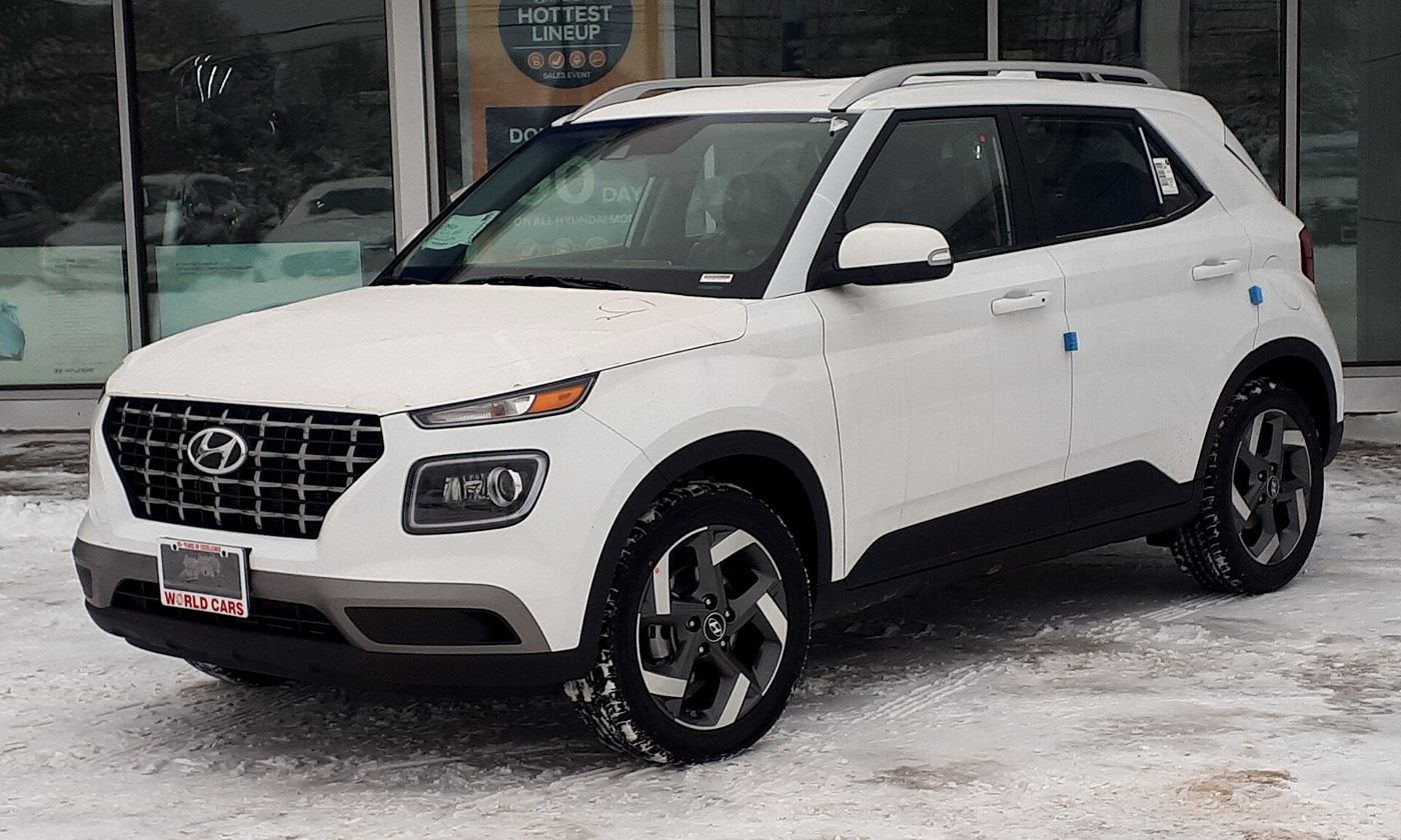Hyundai Venue compact SUV, front three-quarter view