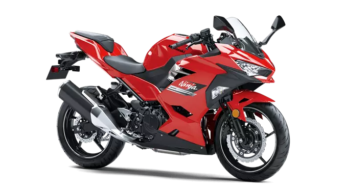Red color Kawasaki Ninja 400